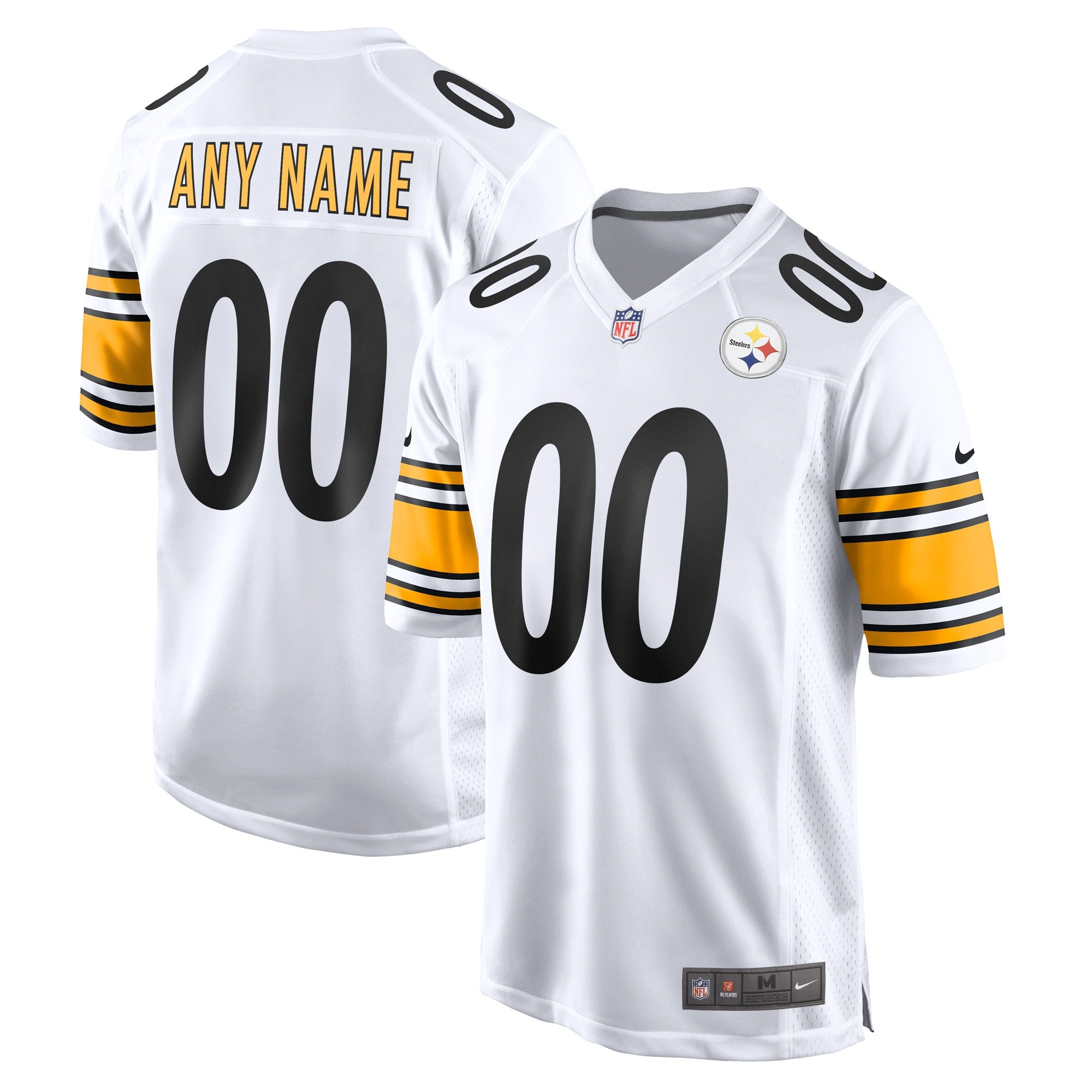 Pittsburgh Steelers Nike Game Custom Jersey   White