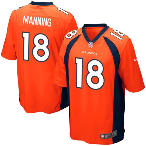 Peyton Manning Denver Broncos Nike Youth Team Color Game Jersey   Orange