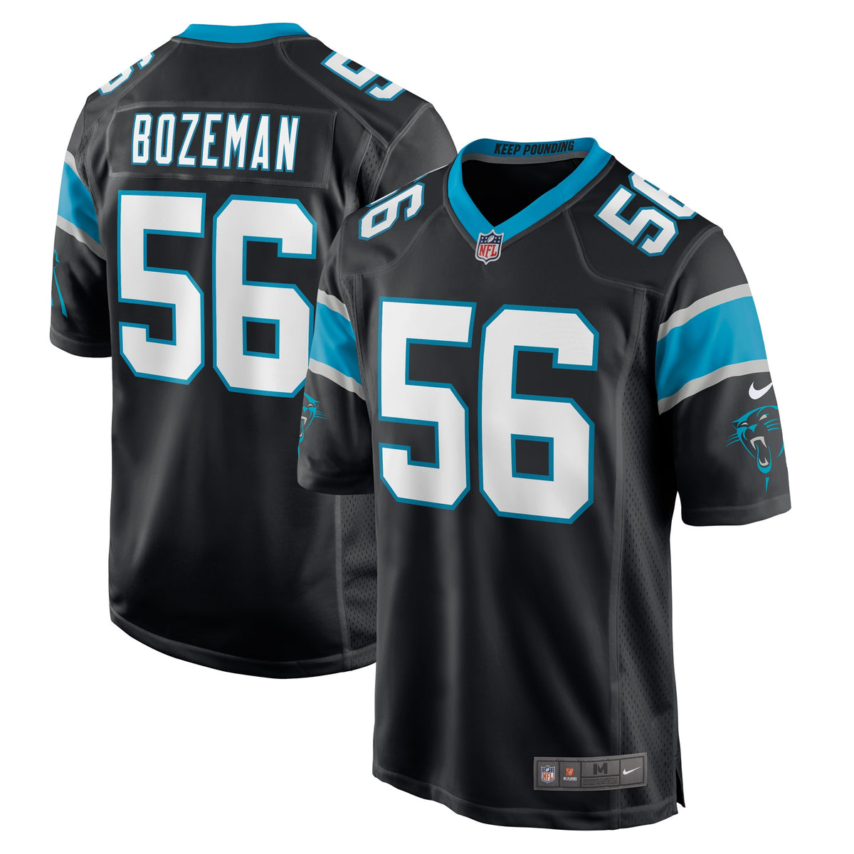 Bradley Bozeman Carolina Panthers Nike Game Player Jersey   Black