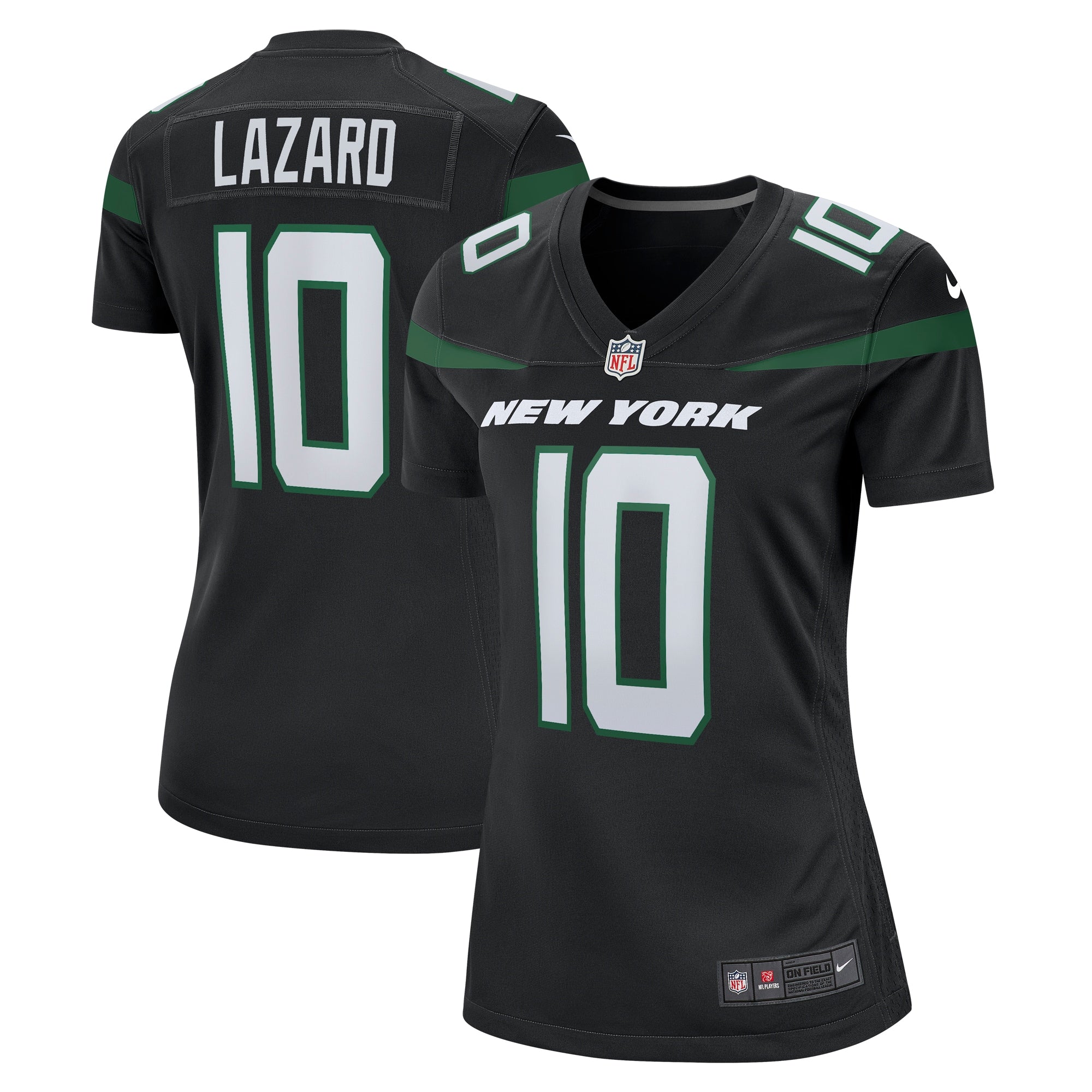 Allen Lazard New York Jets Nike Women s Alternate Game Jersey   Stealth Black