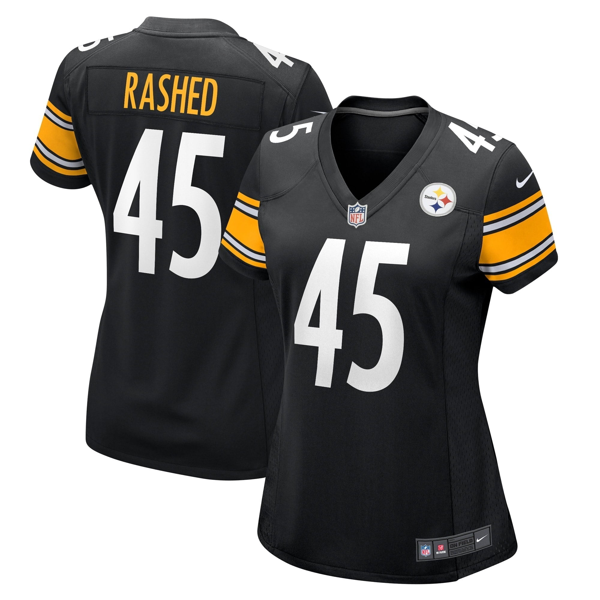 Women s Nike Hamilcar Rashed Jr. Black Pittsburgh Steelers Game Player Jersey