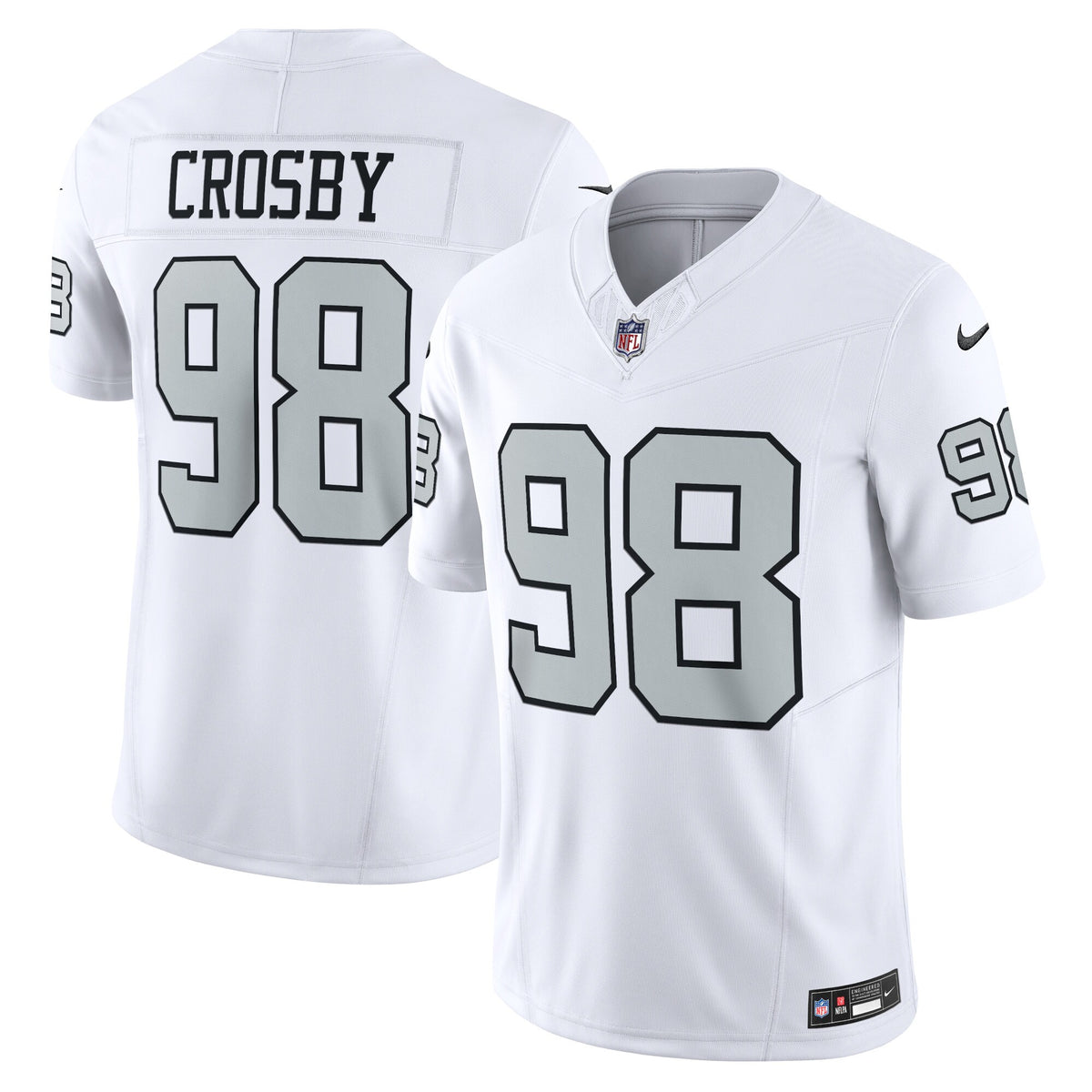 Maxx Crosby Las Vegas Raiders Nike Vapor F.U.S.E. Limited Jersey   White
