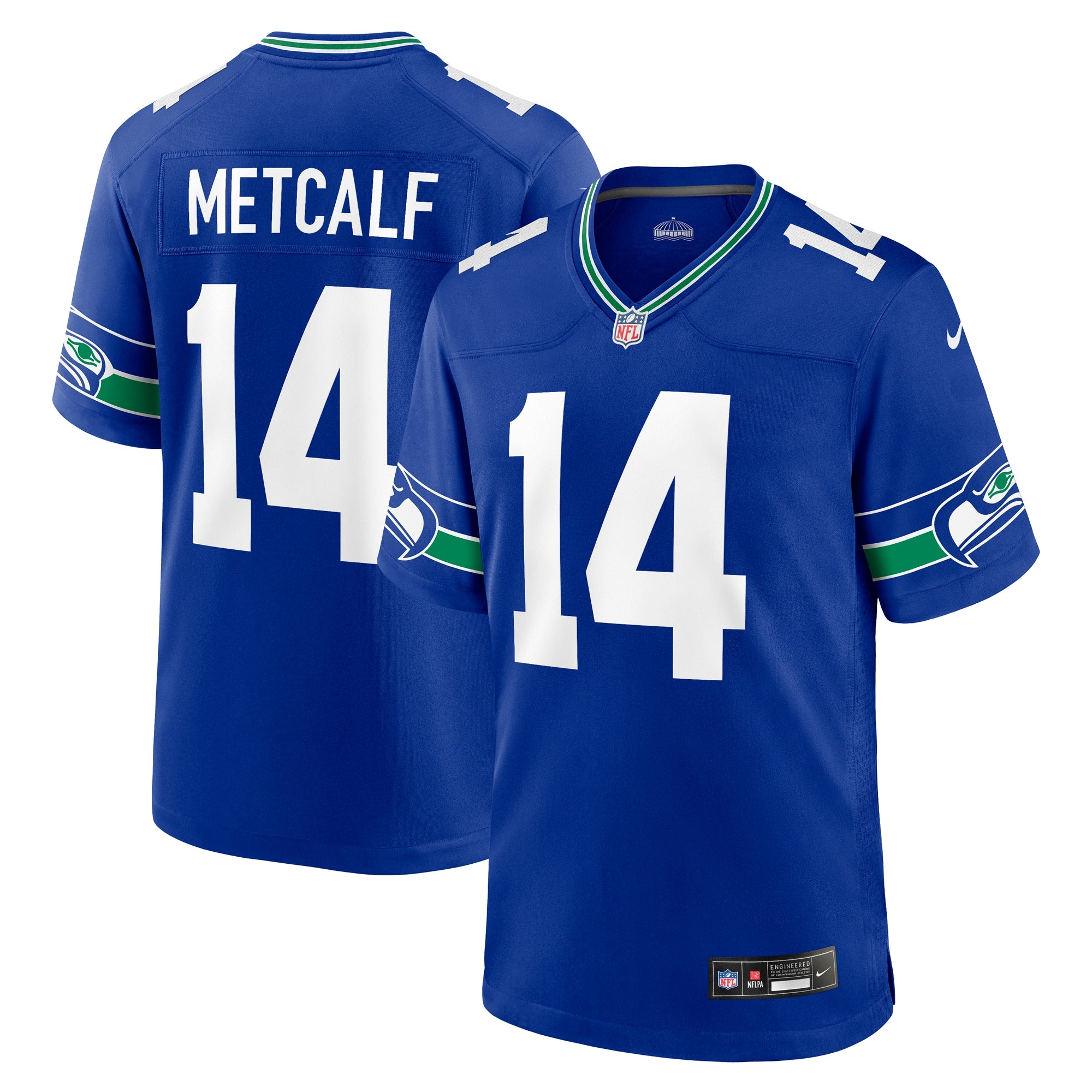 DK Metcalf Seattle Seahawks Nike Throwback Player Game Jersey Royal