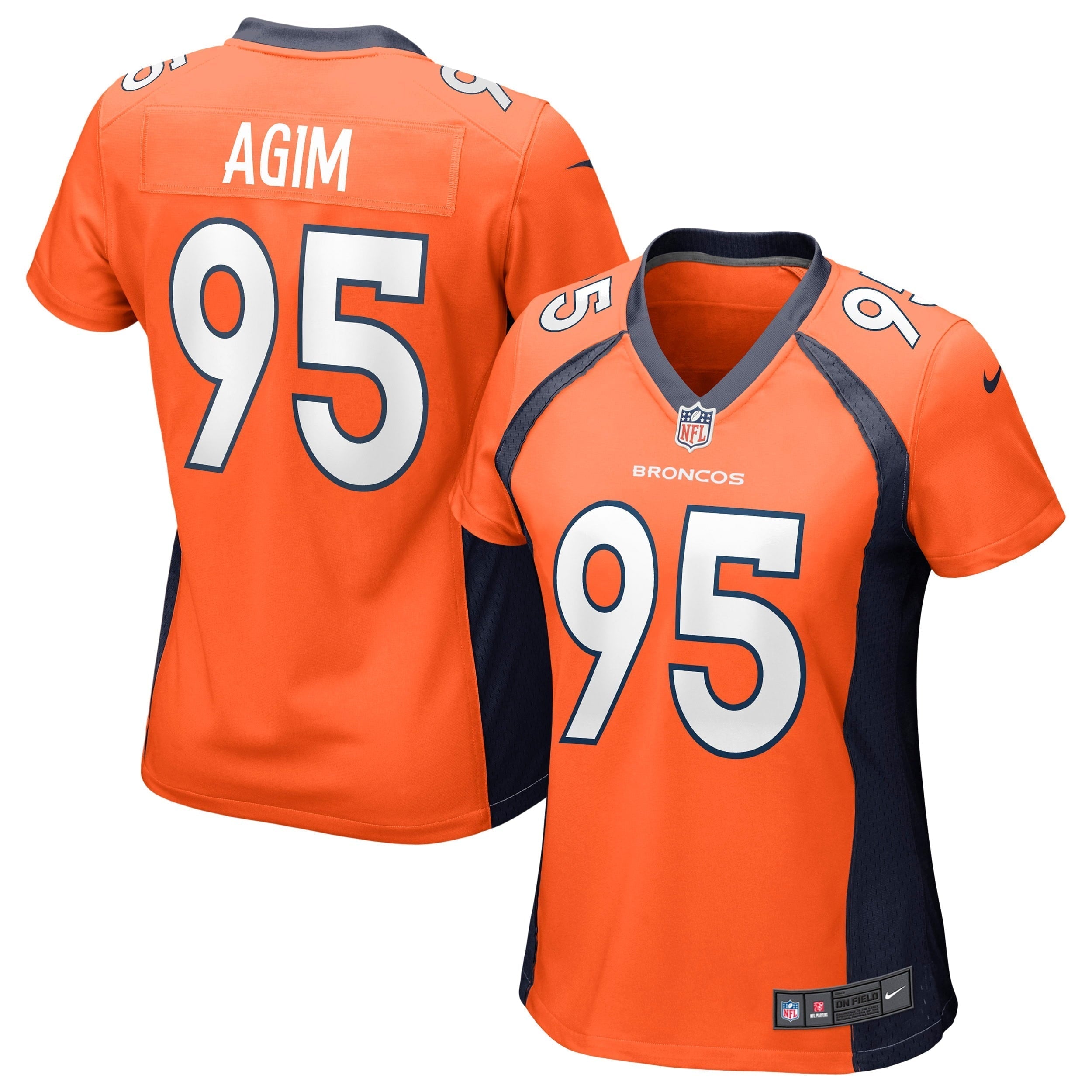Women s Nike McTelvin Agim Orange Denver Broncos Game Jersey