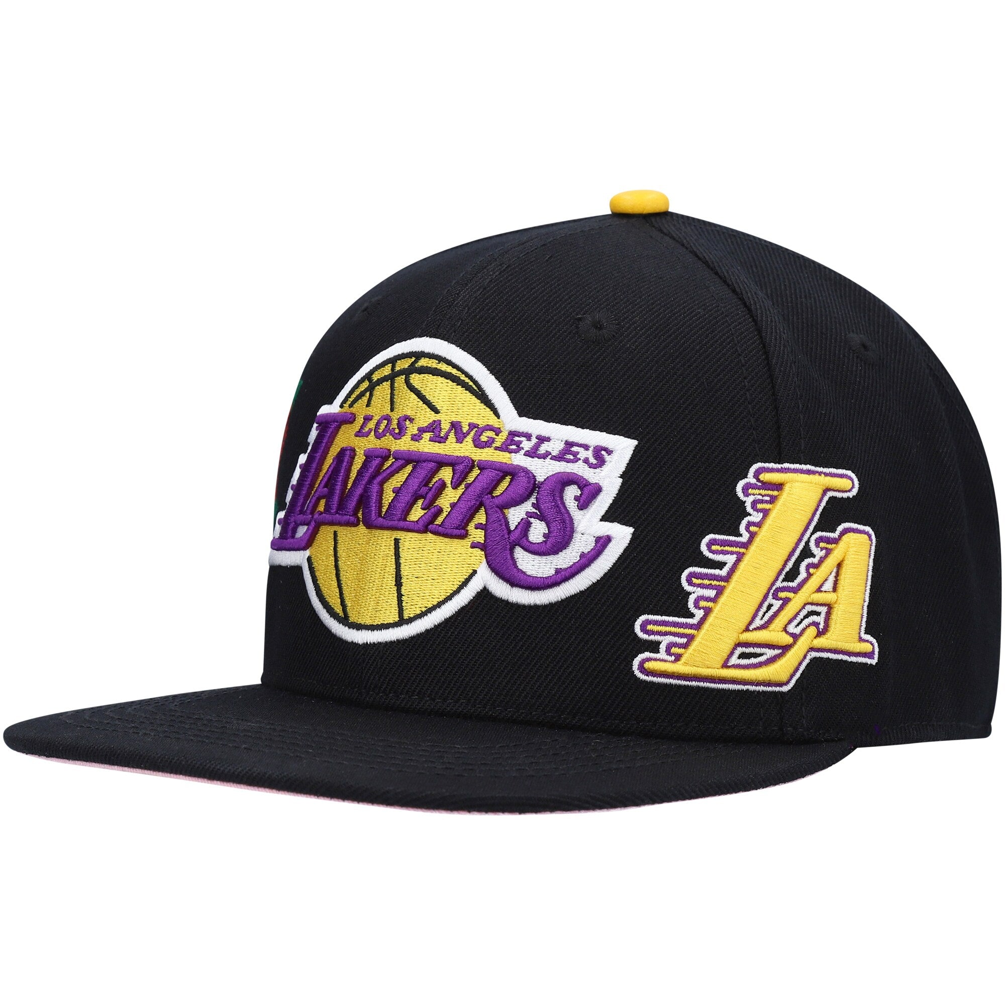 Los Angeles Lakers Pro Standard Roses Snapback Hat - Black