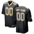 New Orleans Saints Nike Custom Game Jersey   Black