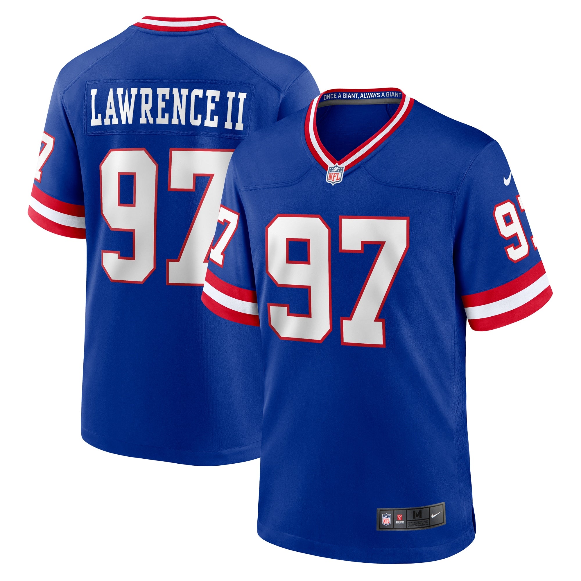 Dexter Lawrence II New York Giants Nike Classic Game Player Jersey Royal