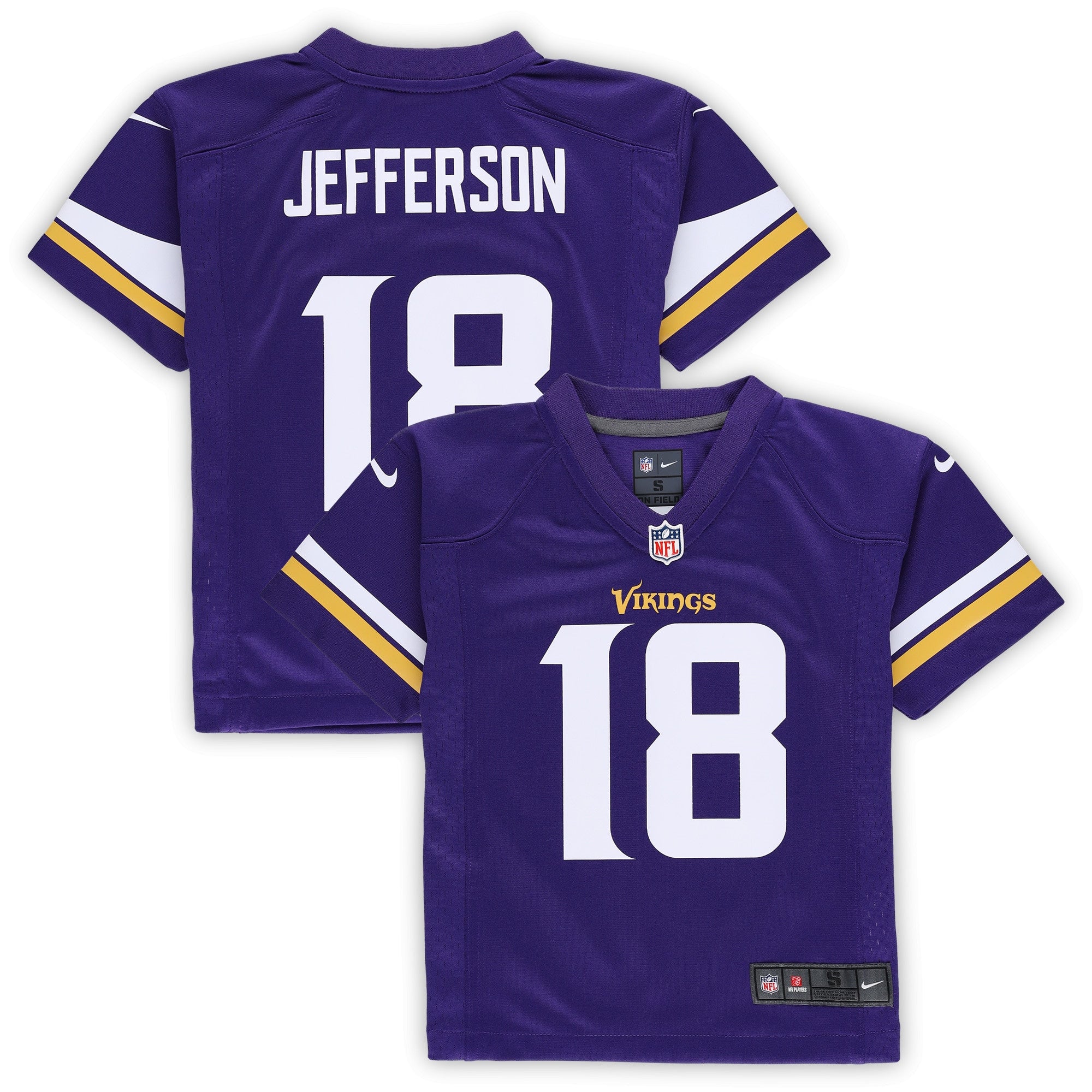 Justin Jefferson Minnesota Vikings Nike Preschool Game Jersey   Purple