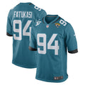 Folorunso Fatukasi Jacksonville Jaguars Nike Game Player Jersey   Teal