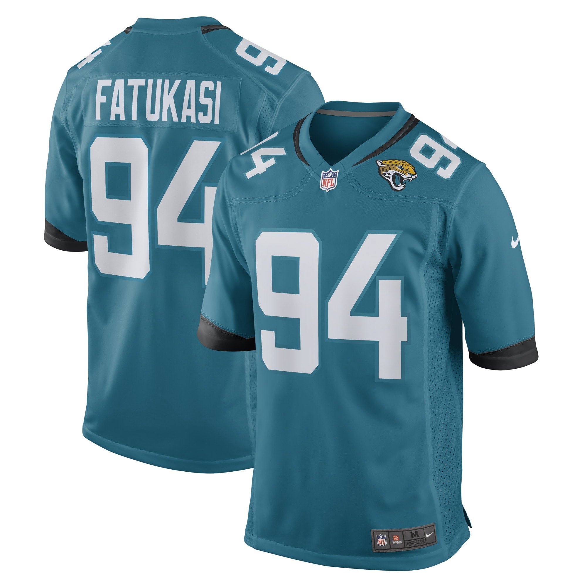 Folorunso Fatukasi Jacksonville Jaguars Nike Game Player Jersey   Teal