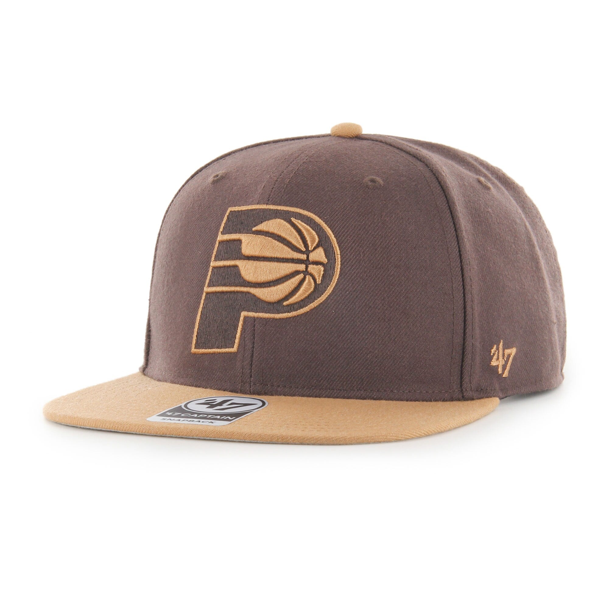 Indiana Pacers '47 No Shot Two-Tone Captain Snapback Hat - Brown