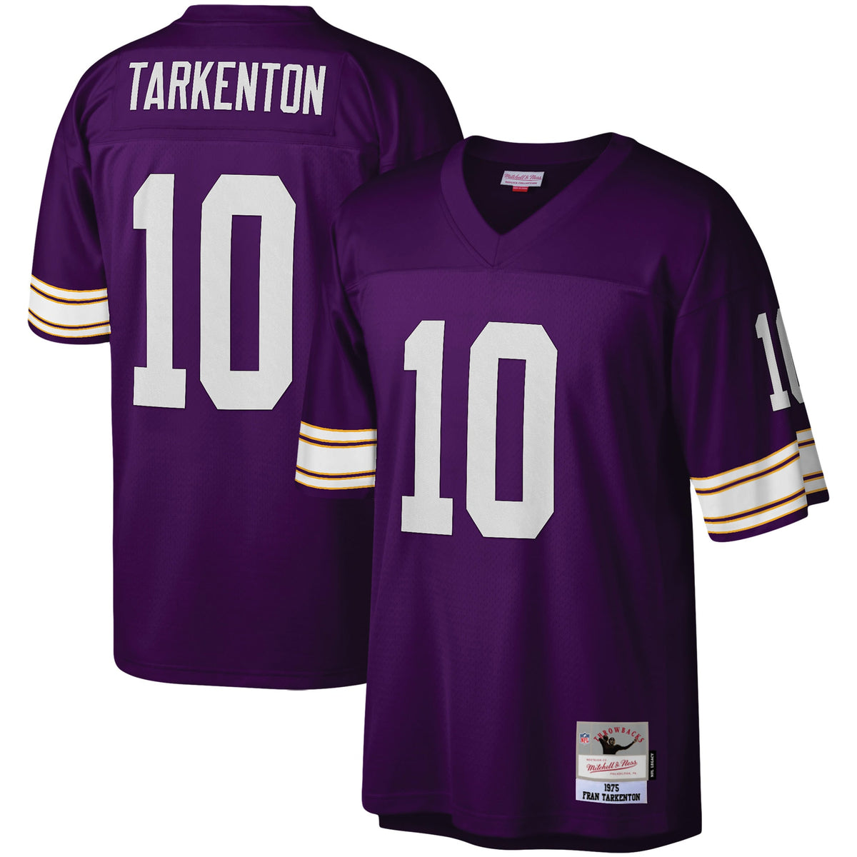 Fran Tarkenton Minnesota Vikings Mitchell   Ness Legacy Replica Jersey   Purple