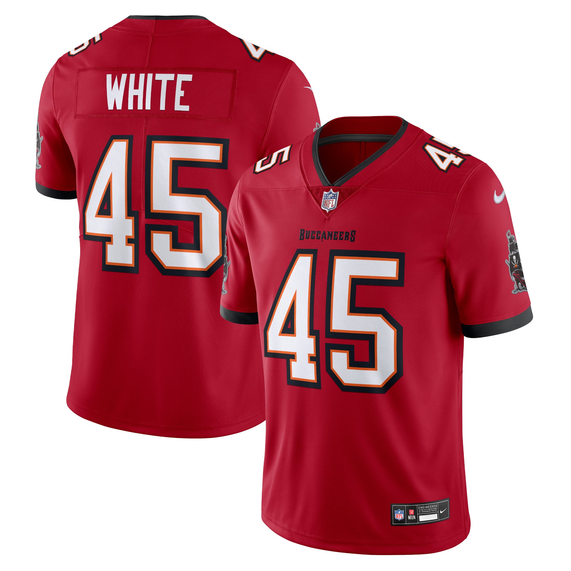 Devin White Tampa Bay Buccaneers Nike  Vapor Untouchable Limited Jersey   Red