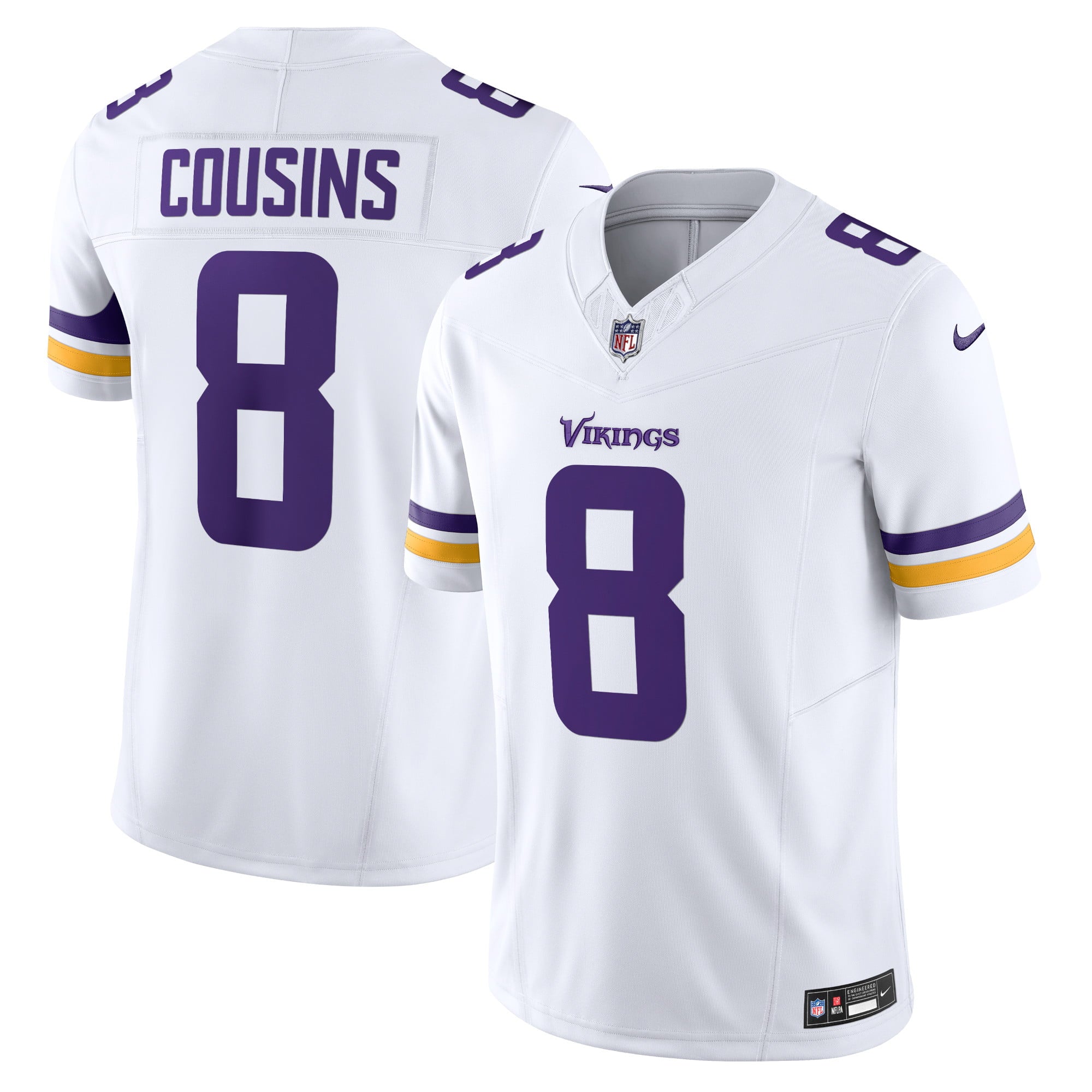 Men s Nike Kirk Cousins White Minnesota Vikings Vapor F.U.S.E. Limited Jersey