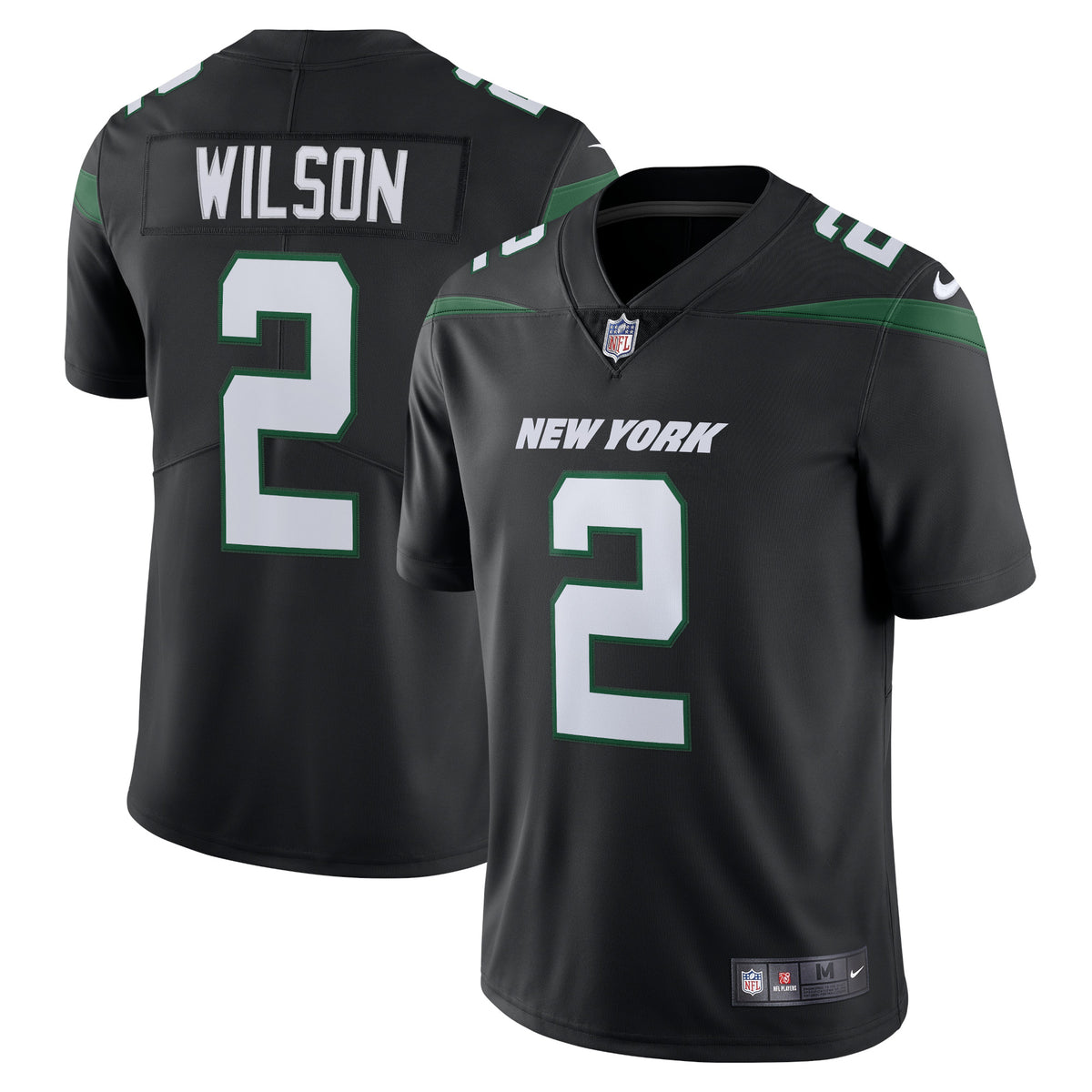 Zach Wilson New York Jets Nike Vapor Limited Jersey   Stealth Black