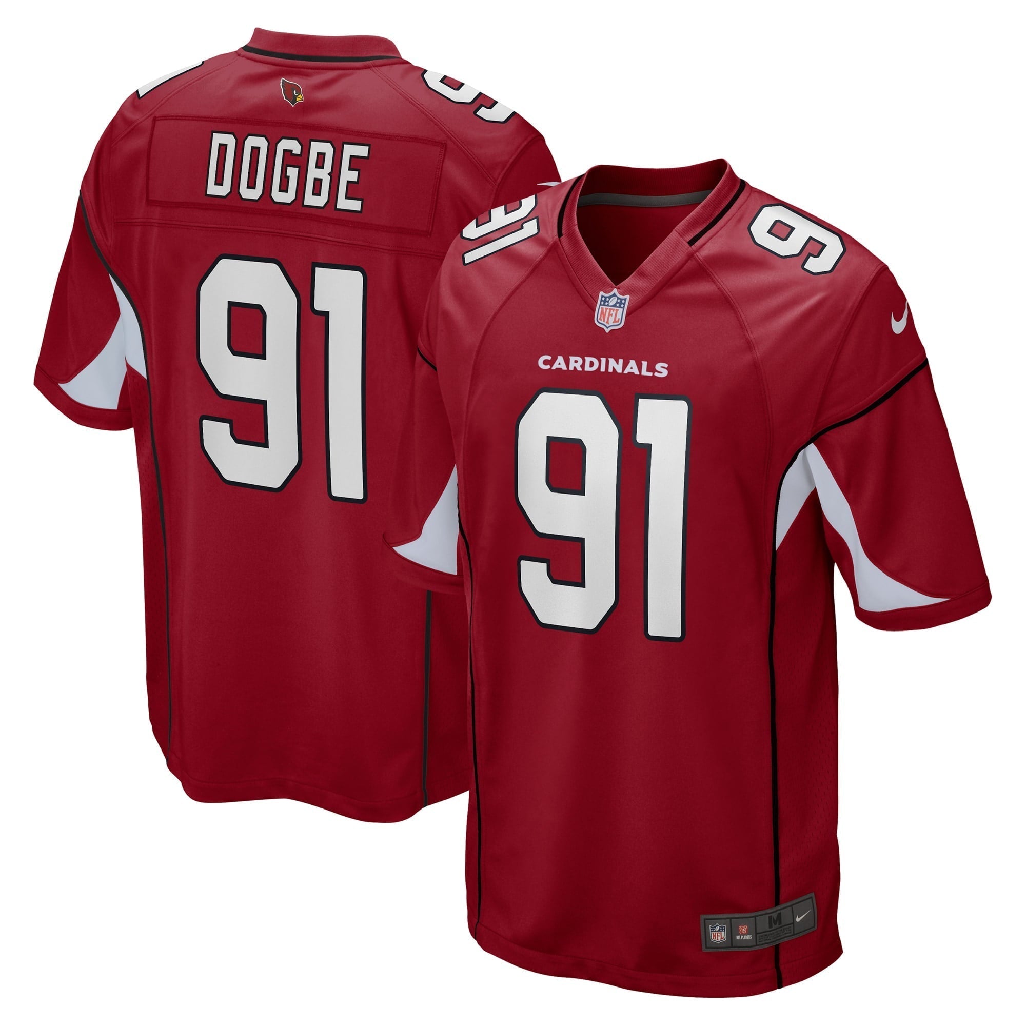 Men s Nike Michael Dogbe Cardinal Arizona Cardinals Game Jersey