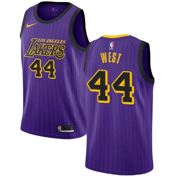 Men's Los Angeles Lakers Jerry West City Edition Jersey - Purple