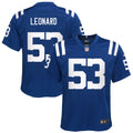 Shaquille Leonard Indianapolis Colts Nike Youth Game Jersey   Royal
