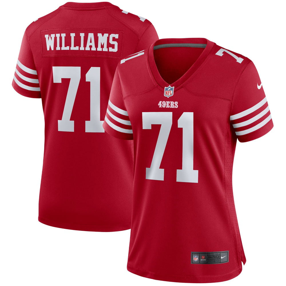 Women s Nike Trent Williams Scarlet San Francisco 49ers Team Player Game Jersey