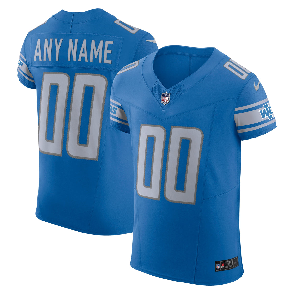 Detroit Lions Nike Vapor F.U.S.E. Elite Custom Jersey   Blue