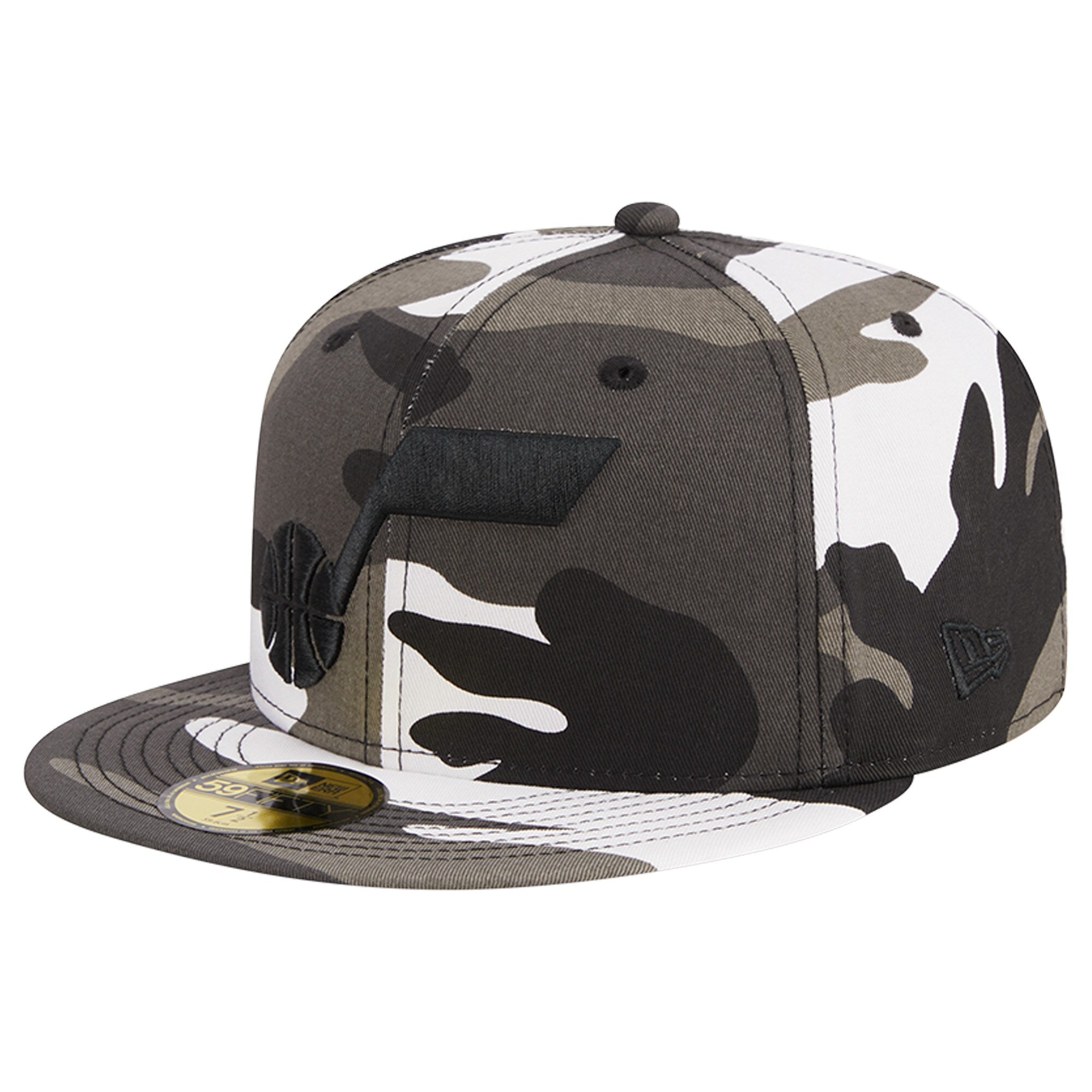 Utah Jazz New Era Snow Camo 59FIFTY Fitted Hat