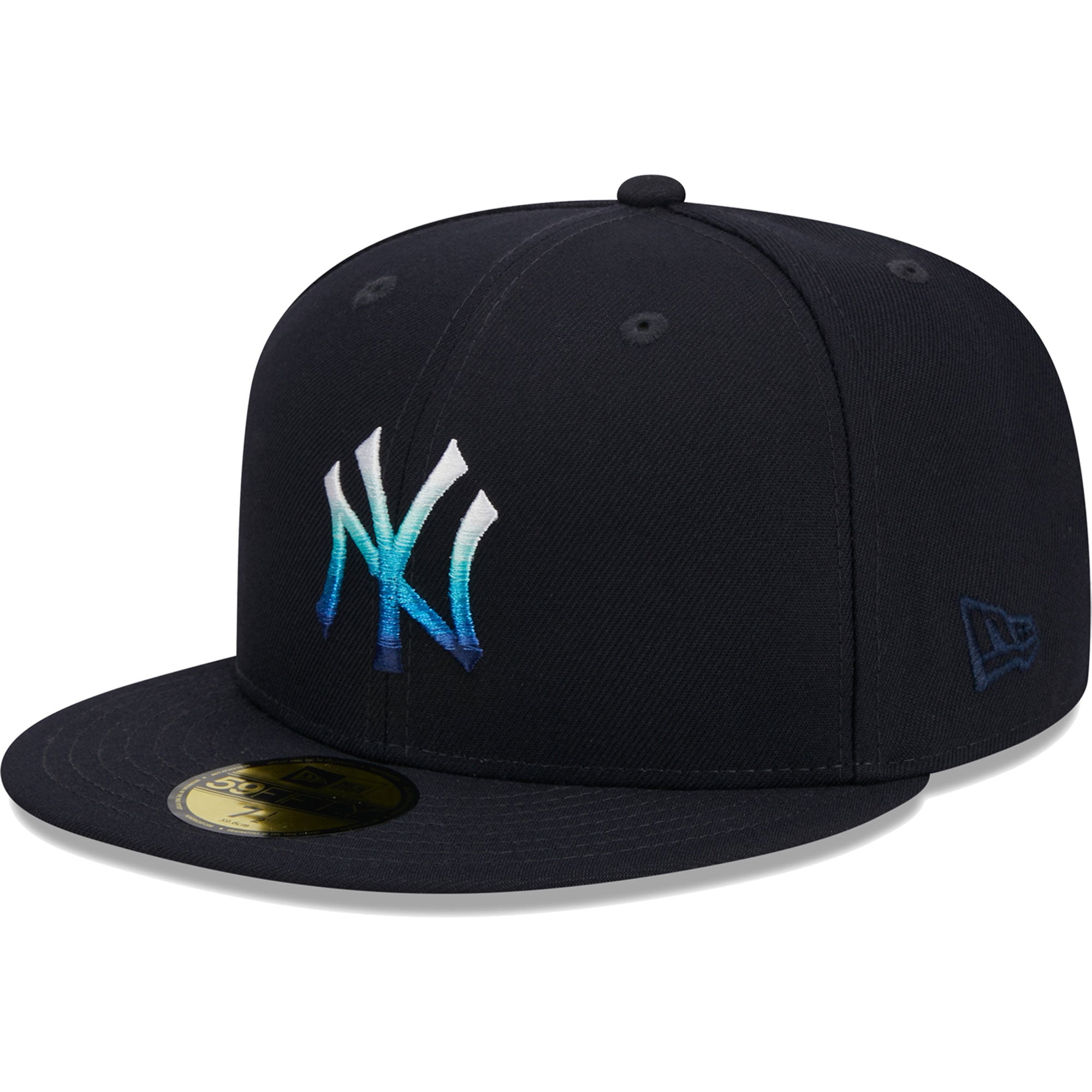 New York Yankees New Era Metallic Gradient 59FIFTY Fitted Hat - Navy
