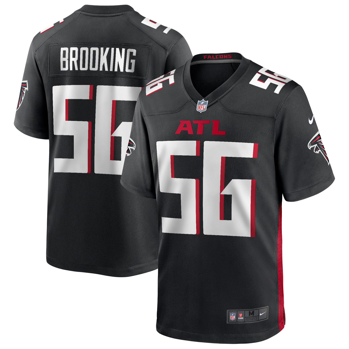Keith Brooking Atlanta Falcons Nike Game Retired Player Jersey   Black
