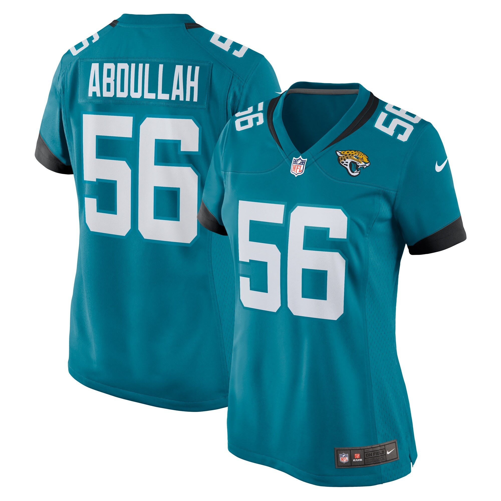 Yasir Abdullah Jacksonville Jaguars Nike Women s Team Game Jersey    Teal