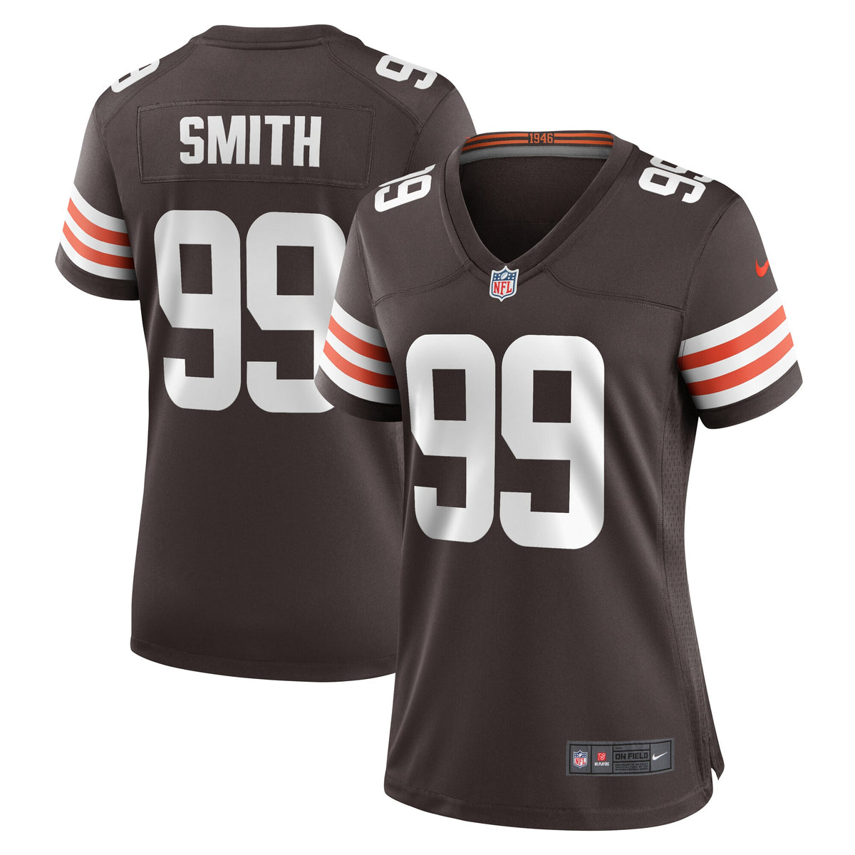Za Darius Smith Cleveland Browns Nike Women s Team Game Jersey    Brown