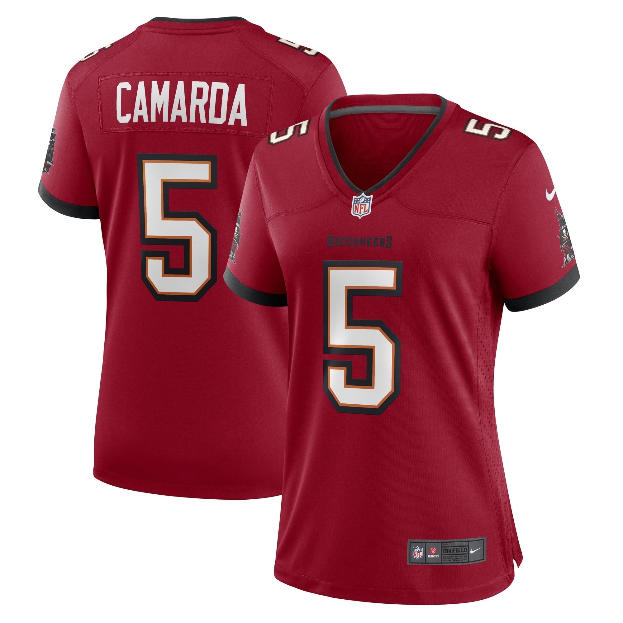 Women s Nike Jake Camarda Red Tampa Bay Buccaneers Game Player Jersey