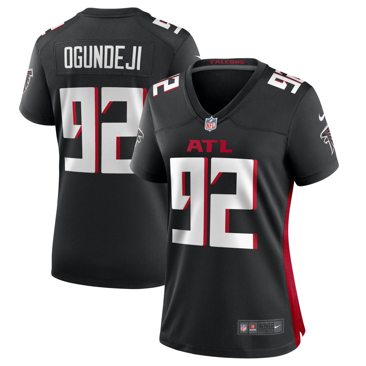 Adetokunbo Ogundeji Atlanta Falcons Nike Women s Game Jersey   Black