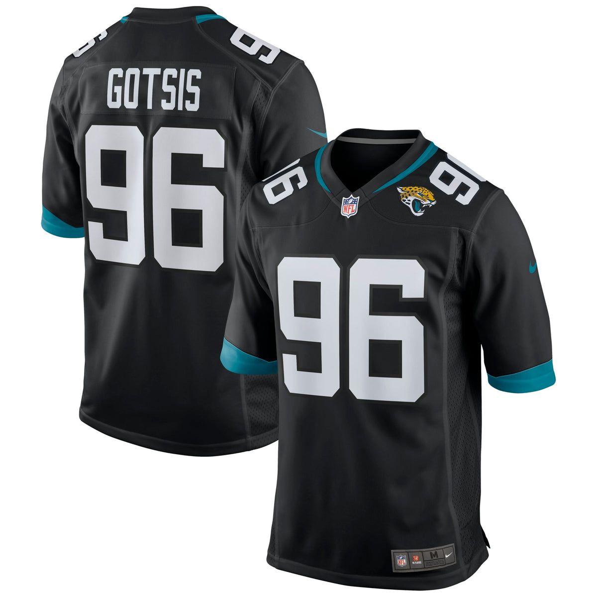 Adam Gotsis Jacksonville Jaguars Nike Game Jersey   Black