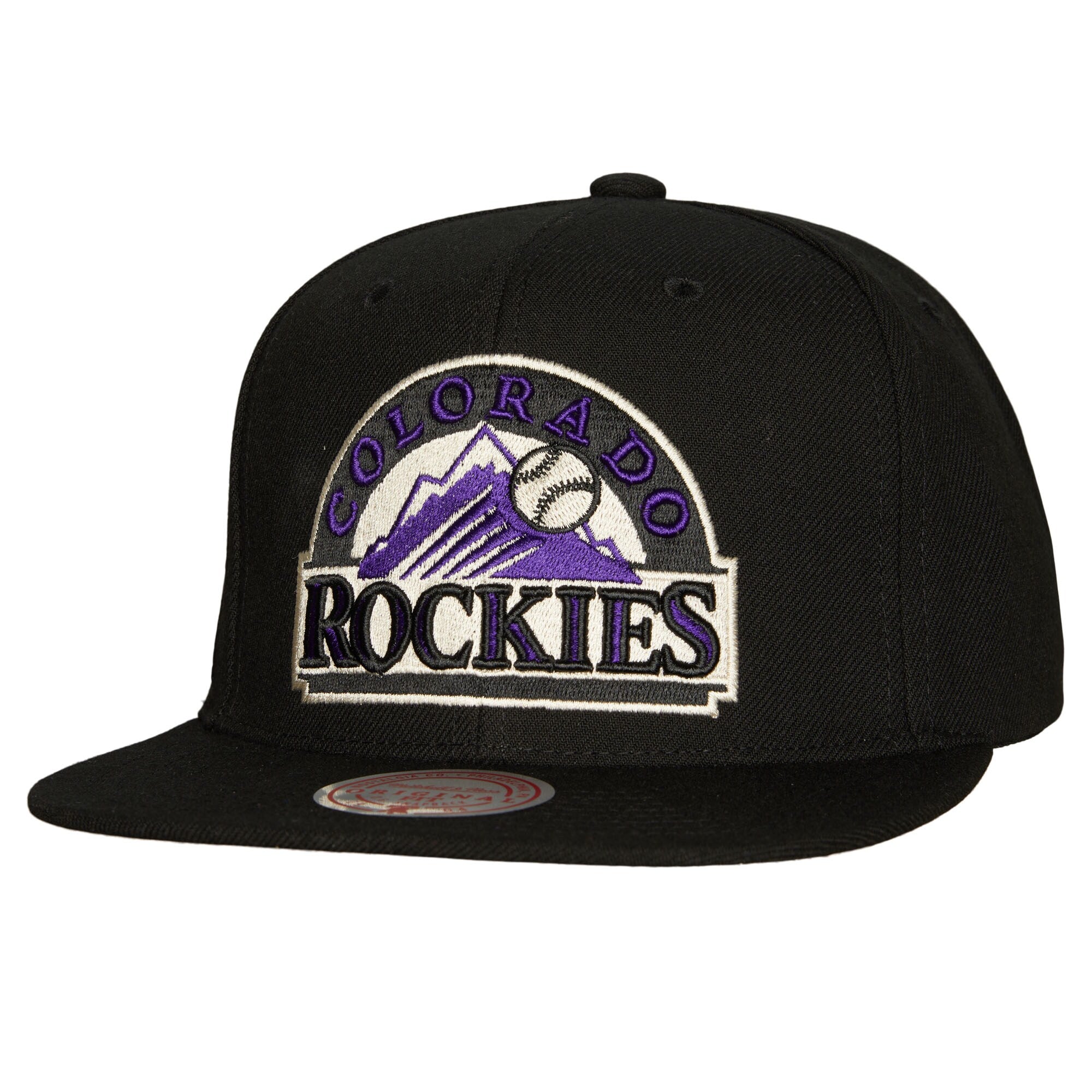 Colorado Rockies Mitchell & Ness Cooperstown Collection True Classics Snapback Hat - Black
