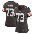 Women s Nike Joe Thomas Brown Cleveland Browns Retired Game Player Jersey