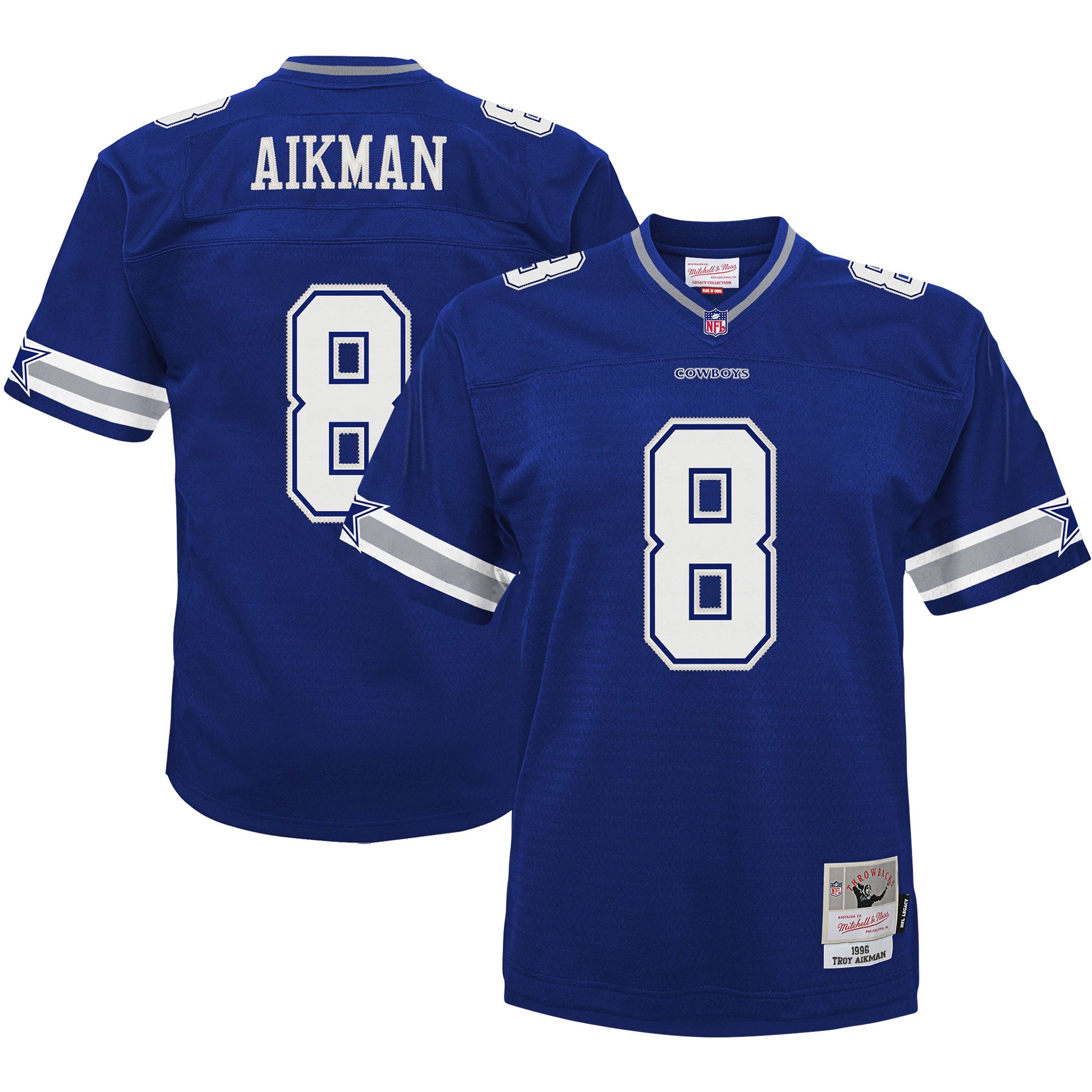 Troy Aikman Dallas Cowboys Mitchell   Ness Preschool 1996 Retired Player Legacy Jersey   Navy