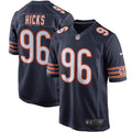 Men s Nike Akiem Hicks Navy Chicago Bears Player Game Jersey