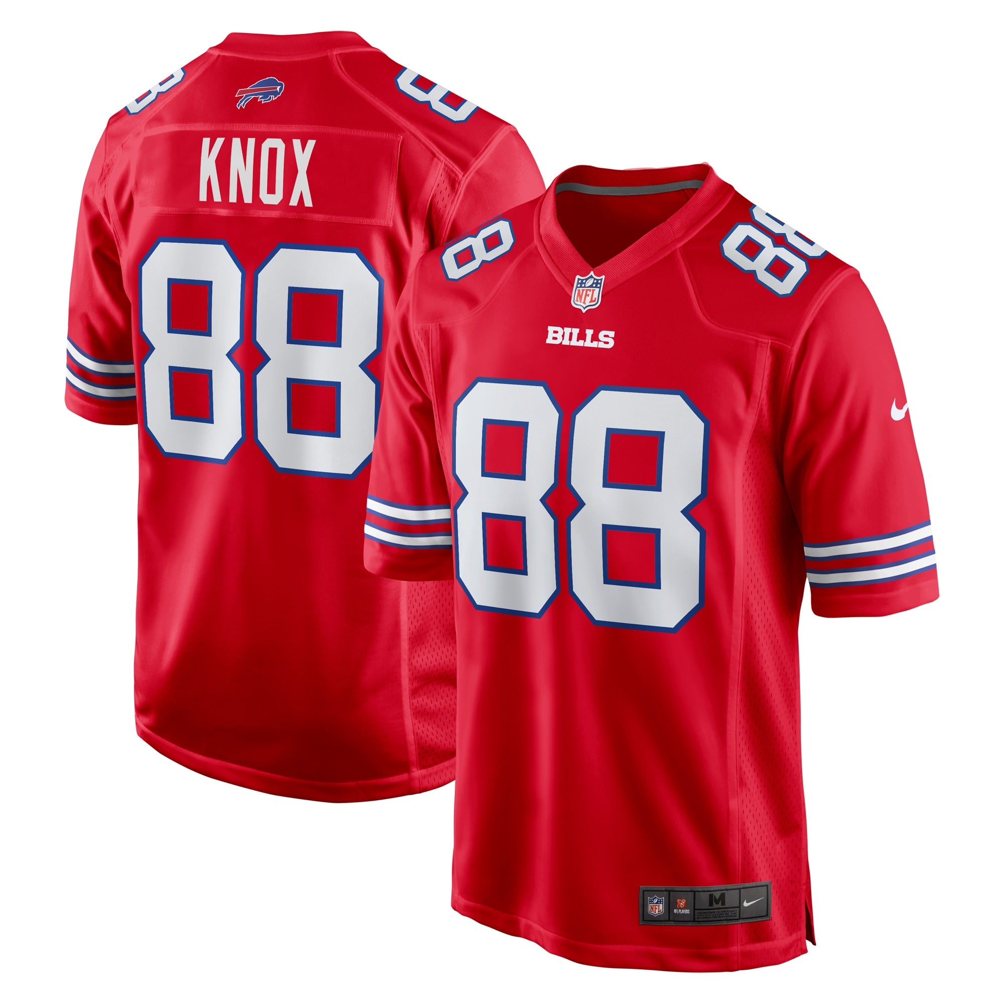 Dawson Knox Buffalo Bills Nike Alternate Game Jersey   Red