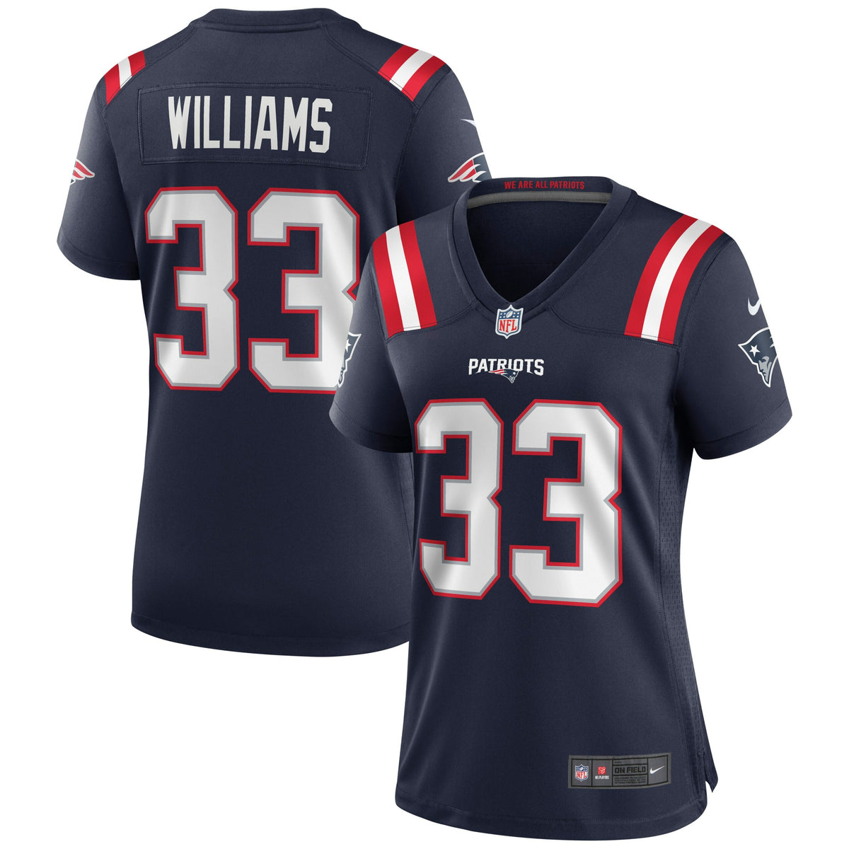 Joejuan Williams New England Patriots Nike Women s Game Jersey   Navy