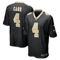 Men s Nike Derek Carr Black New Orleans Saints Game Jersey