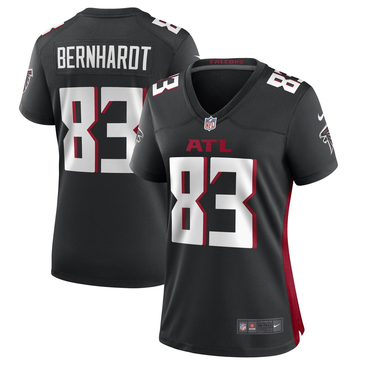 Women s Nike Jared Bernhardt Black Atlanta Falcons Game Player Jersey