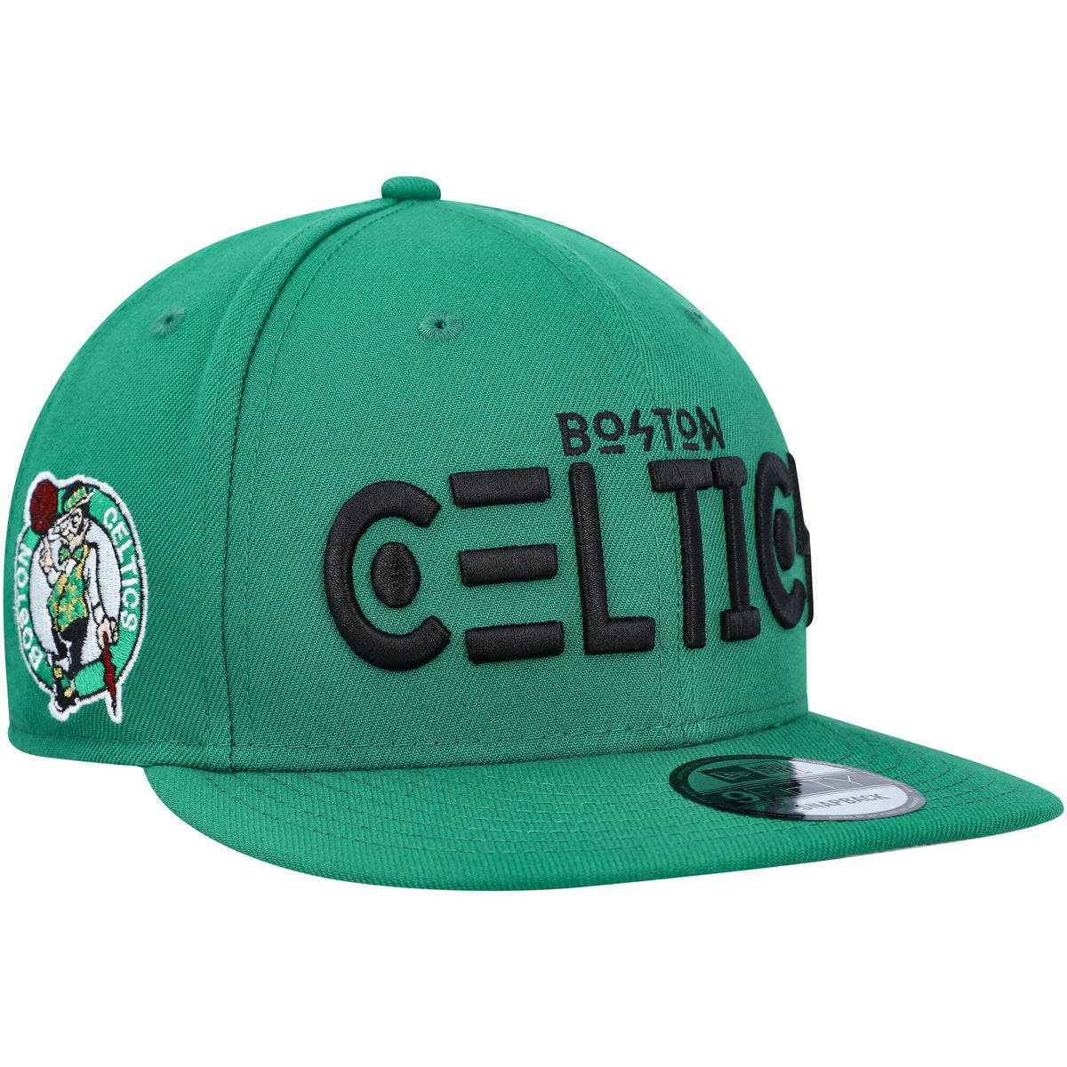 Boston Celtics New Era Rocker 9FIFTY Snapback Hat - Kelly Green
