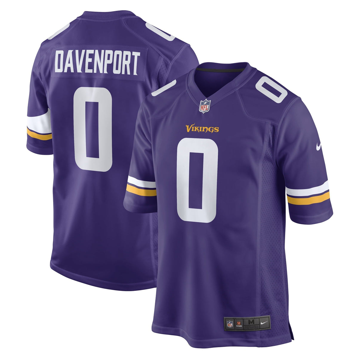 Men s Nike Marcus Davenport Purple Minnesota Vikings Team Game Jersey