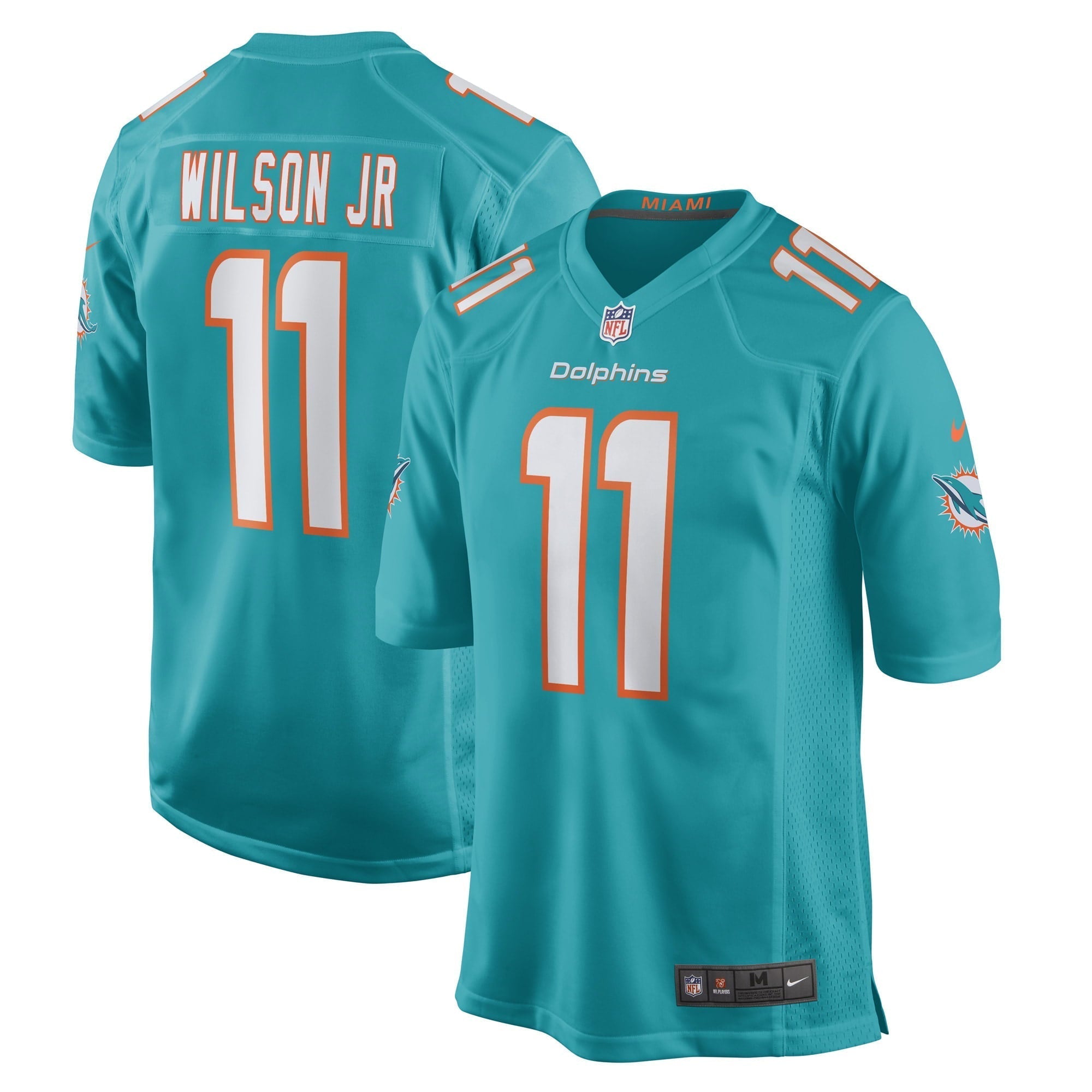 Men s Nike Cedrick Wilson Jr. Aqua Miami Dolphins Game Player Jersey