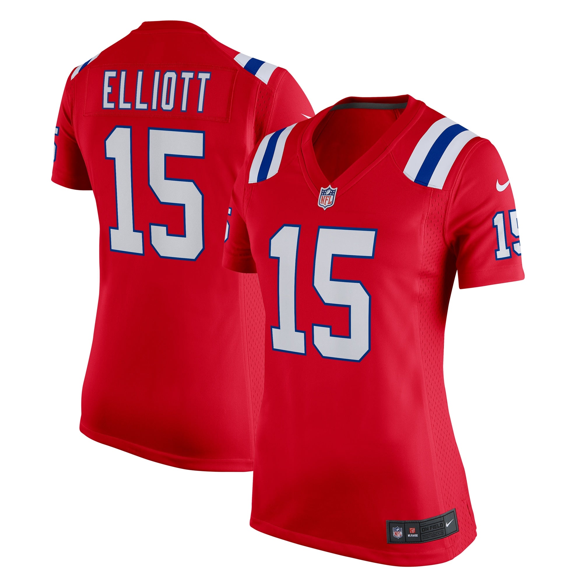 Ezekiel Elliott New England Patriots Nike Women s Alternate Game Player Jersey   Red