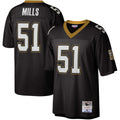 Sam Mills New Orleans Saints Mitchell   Ness Legacy Replica Jersey   Black