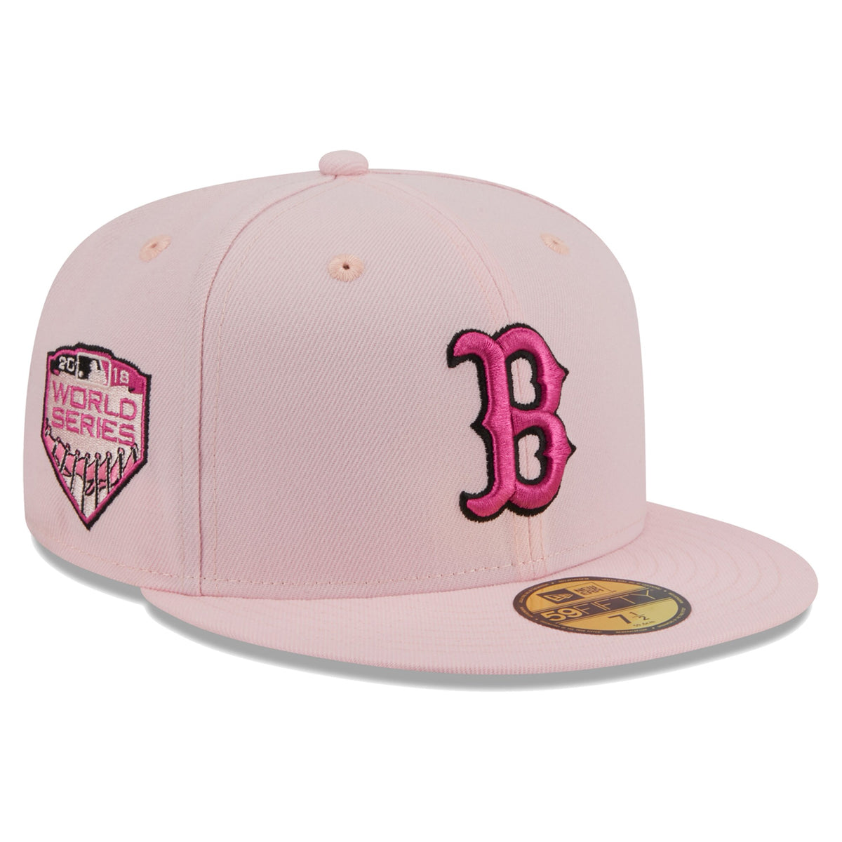 Boston Red Sox New Era 2018 MLB World Series 59FIFTY Fitted Hat - Pink