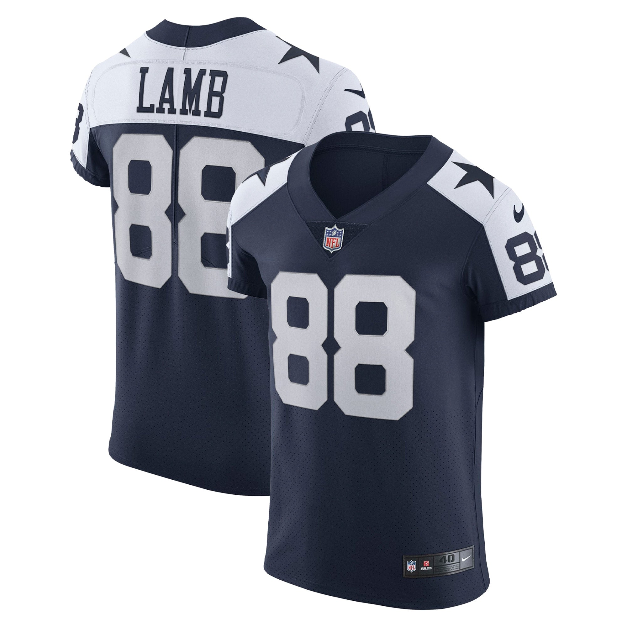 CeeDee Lamb Dallas Cowboys Nike Alternate Vapor Elite Jersey   Navy