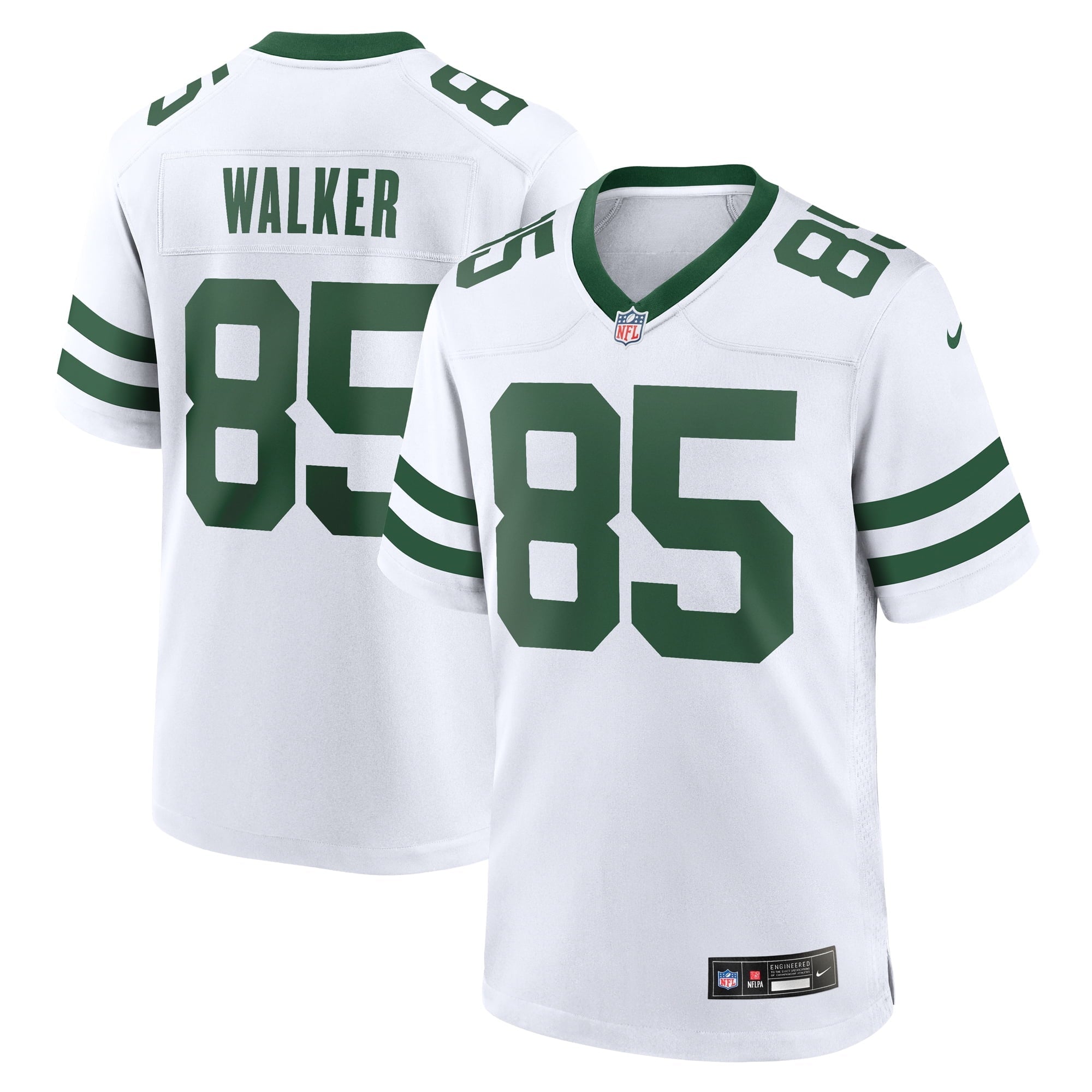 Men s Nike Wesley Walker White New York Jets Legacy Retired Player Game Jersey