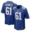 John Michael Schmitz New York Giants Nike Team Game Jersey Royal