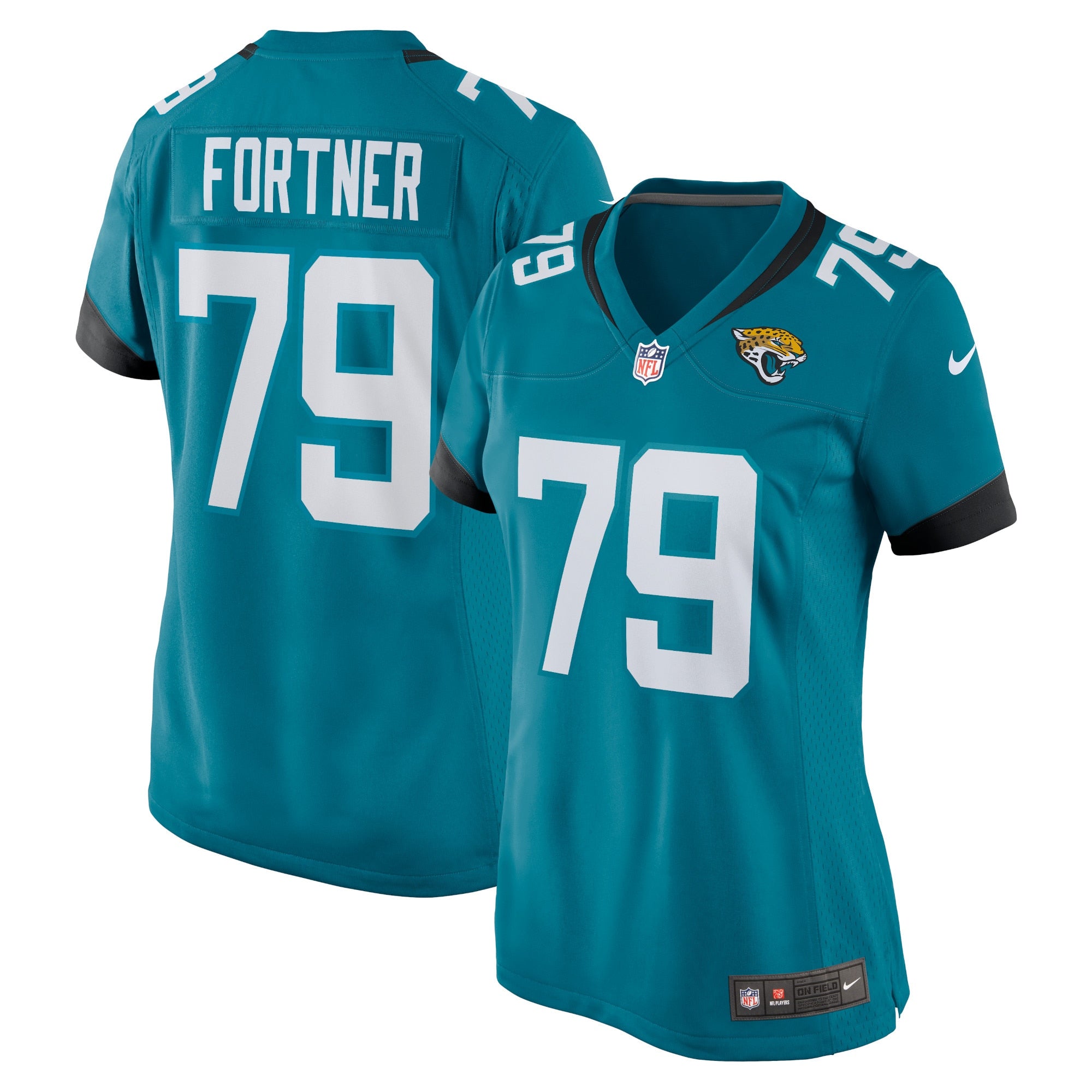 Luke Fortner Jacksonville Jaguars Nike Women s Game Jersey   Teal